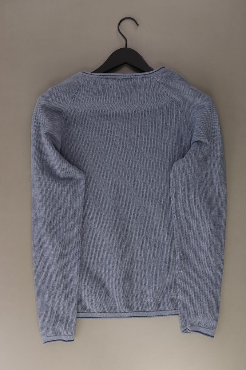 Jack & Jones Feinstrickpullover für Herren Gr. M blau aus Baumwolle