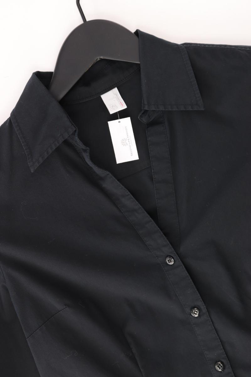 s.Oliver Langarmbluse Gr. 36 schwarz aus Baumwolle