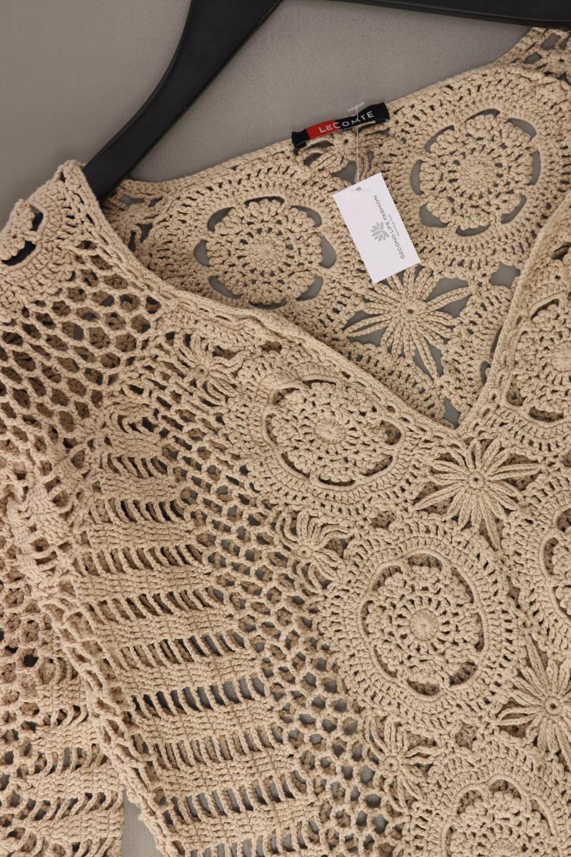 Le Comte Häkelshirt Gr. M 3/4 Ärmel braun