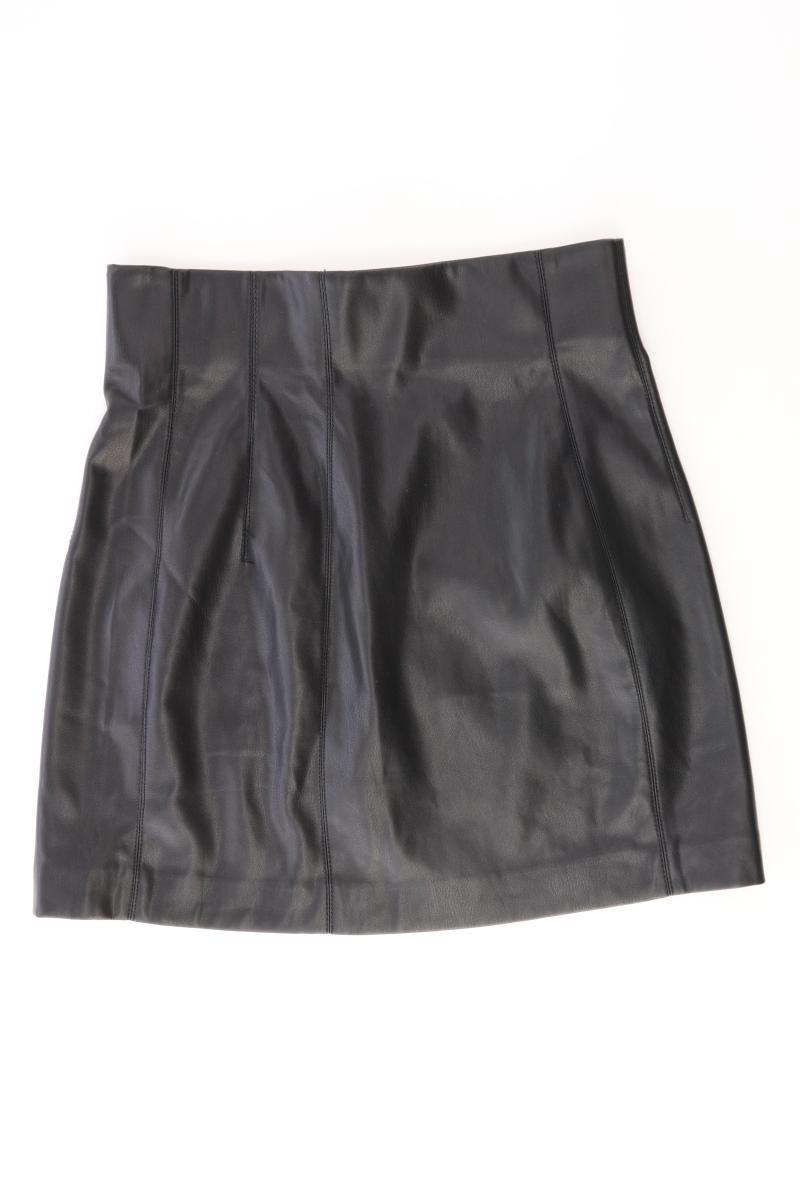 Zara Kunstlederrock Gr. S schwarz