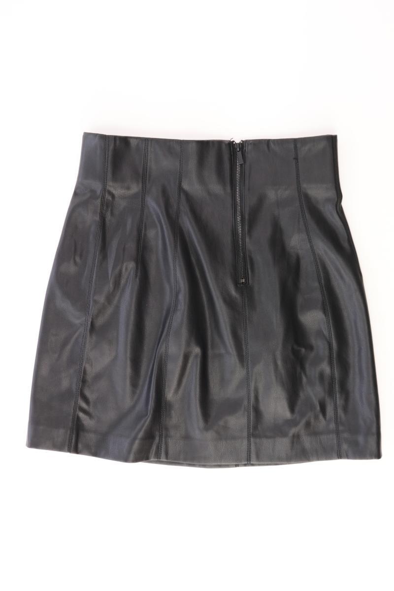 Zara Kunstlederrock Gr. S schwarz