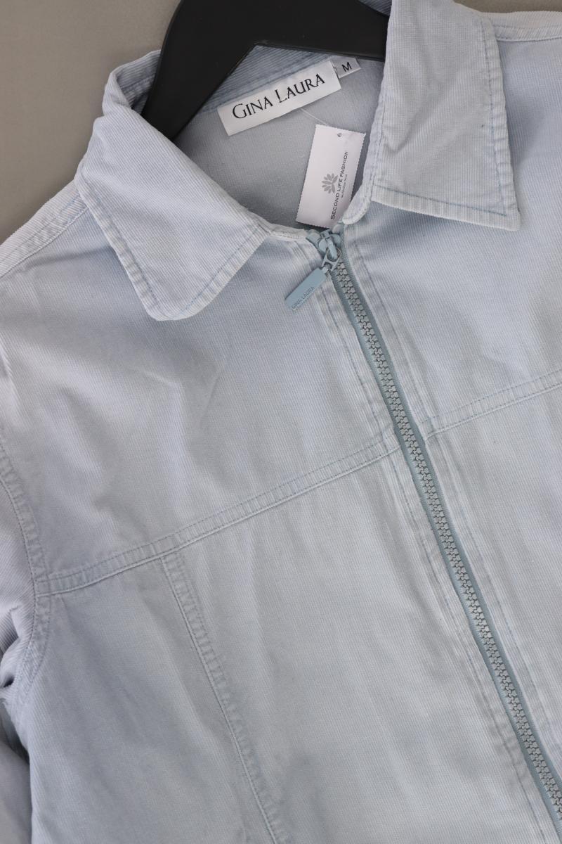 Gina Laura Übergangsjacke Gr. M blau aus Baumwolle