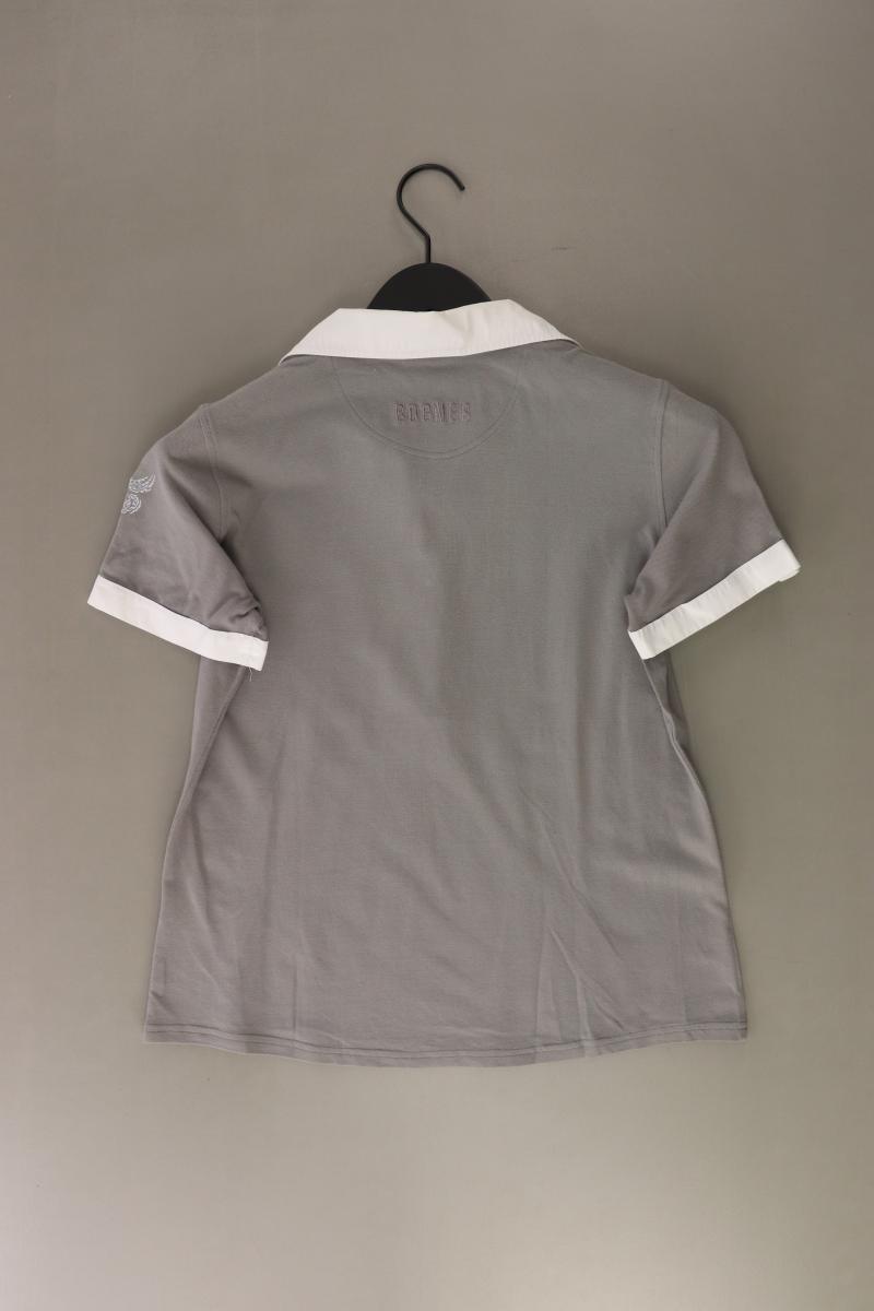 Bogner Poloshirt Gr. 40 Kurzarm grau aus Baumwolle