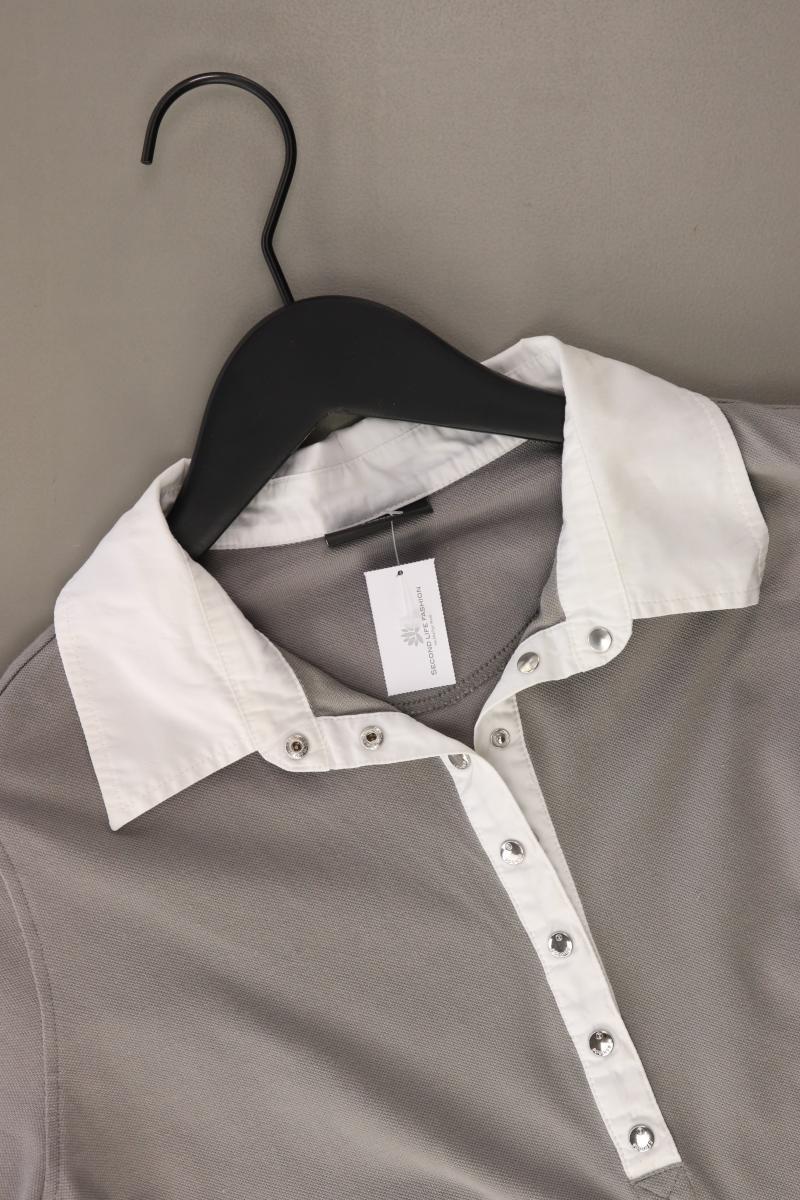 Bogner Poloshirt Gr. 40 Kurzarm grau aus Baumwolle
