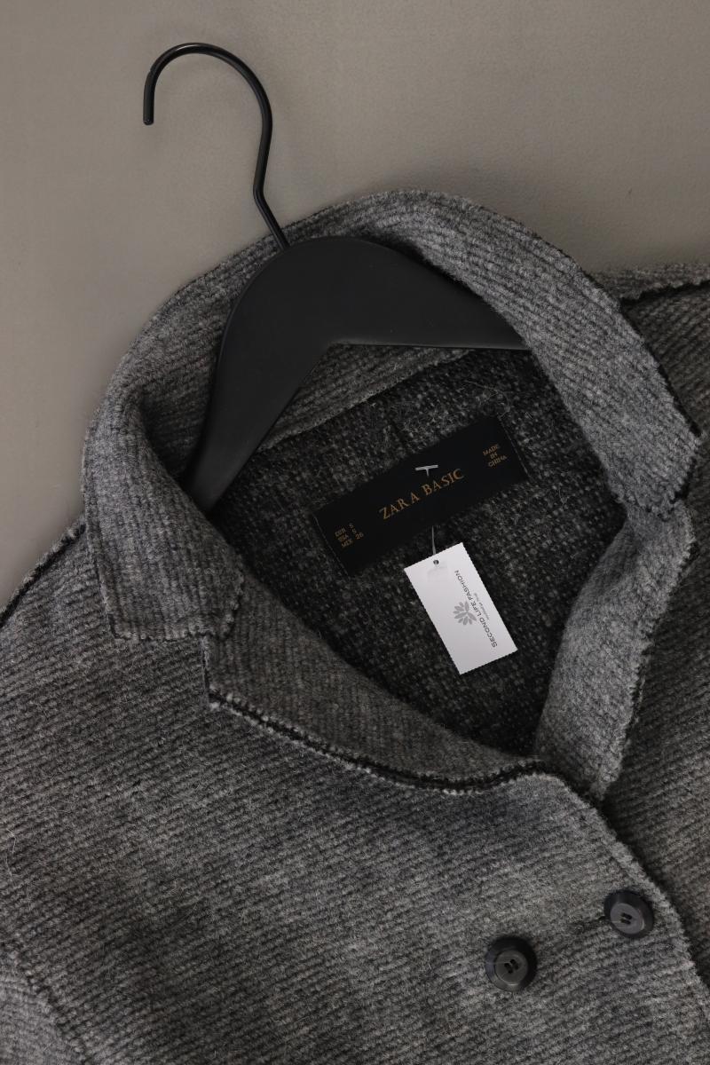 Zara Wollmantel Gr. S grau