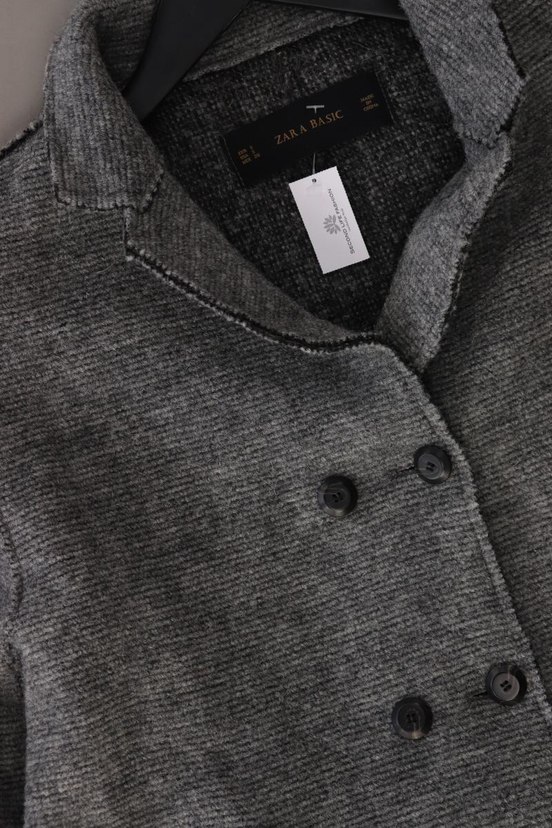 Zara Wollmantel Gr. S grau