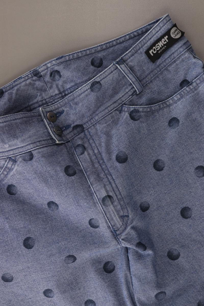 Rosner Straight Jeans Gr. 42 gepunktet blau aus Baumwolle
