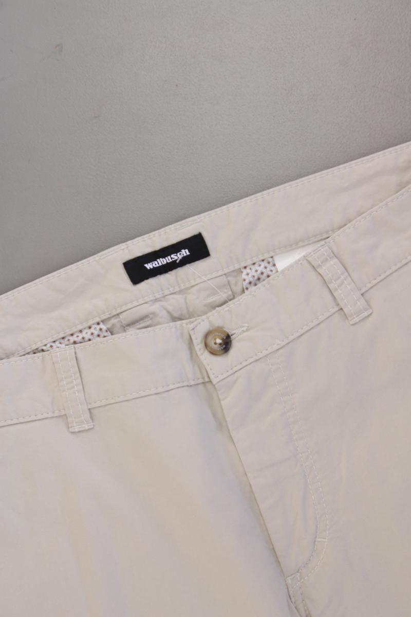 Walbusch 3/4 Hose für Herren Gr. Kurzgröße 25 creme aus Baumwolle