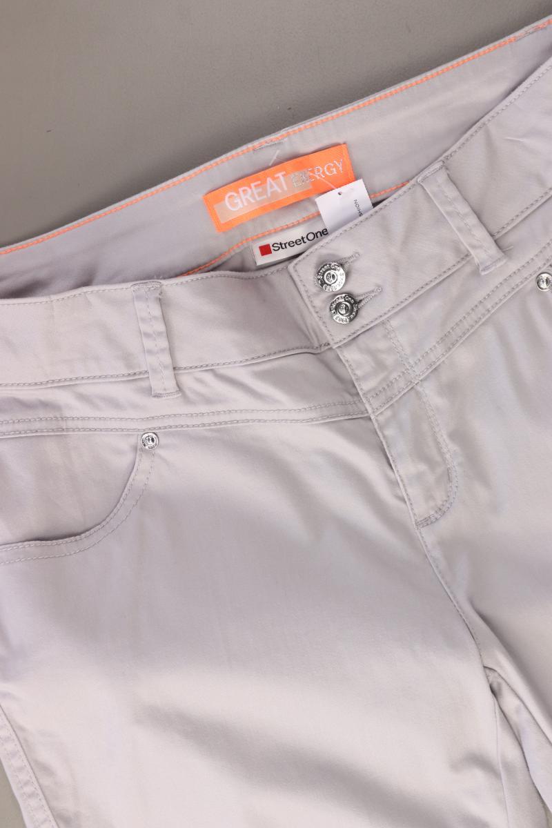 Street One Hose Gr. 38/L26 grau aus Baumwolle