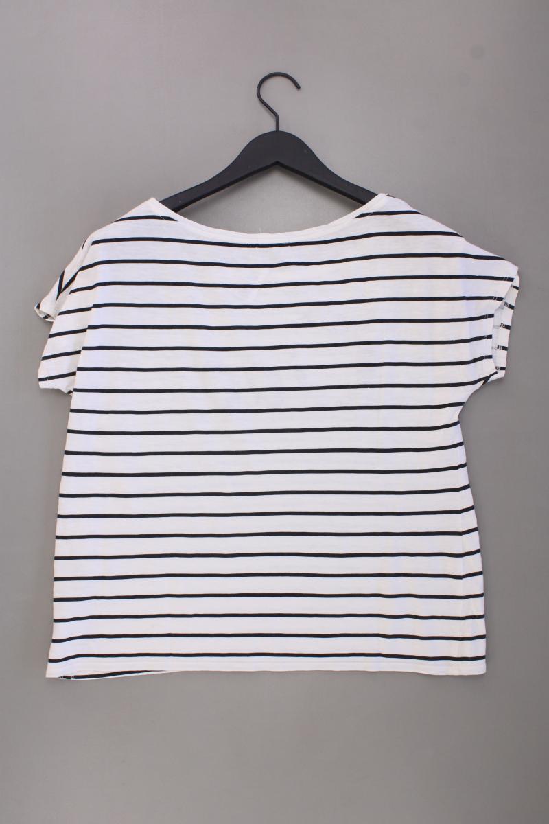 Esprit Ringelshirt Gr. L gestreift Kurzarm creme aus Baumwolle