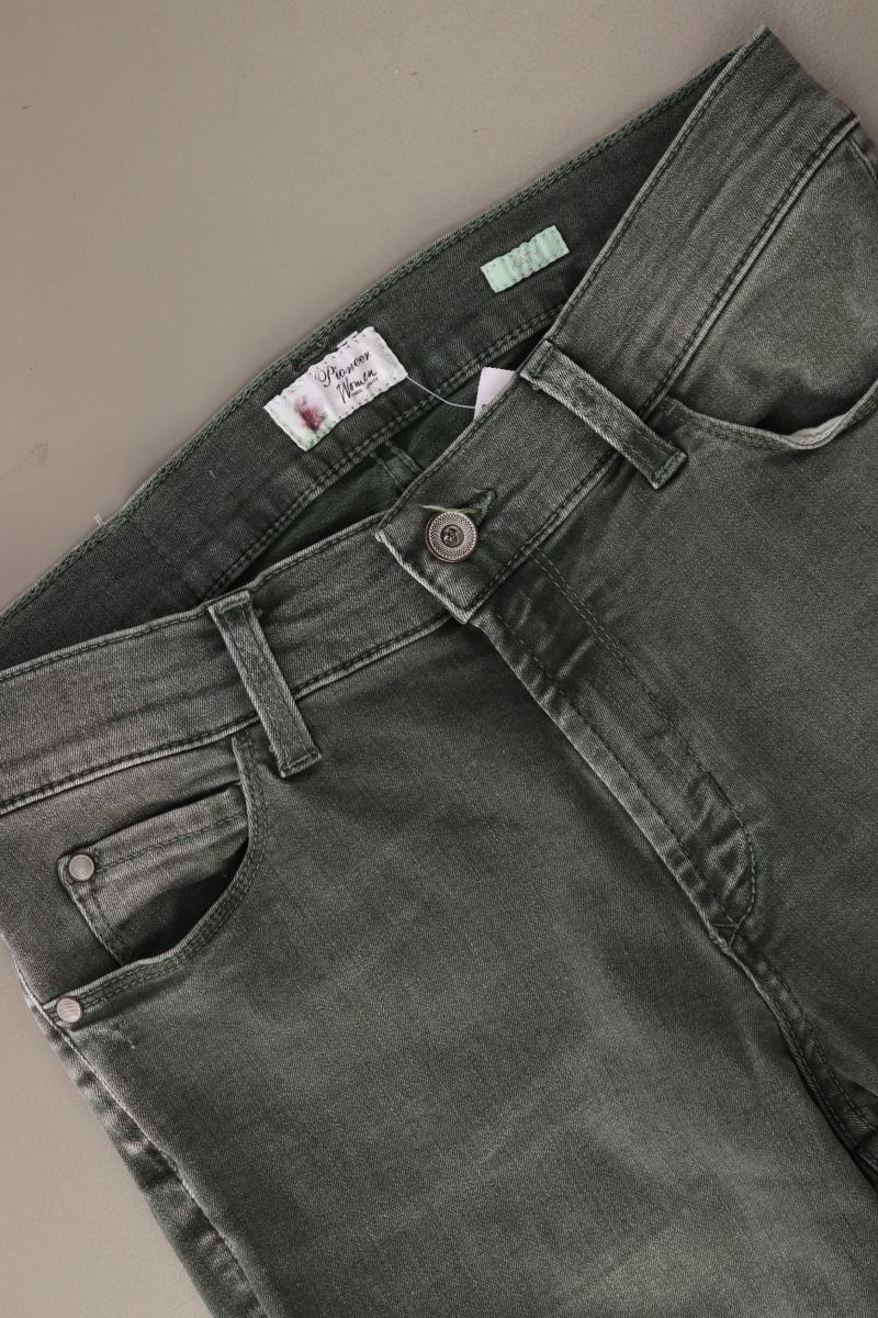 Pioneer Straight Jeans Gr. 36/L32 olivgrün aus Baumwolle