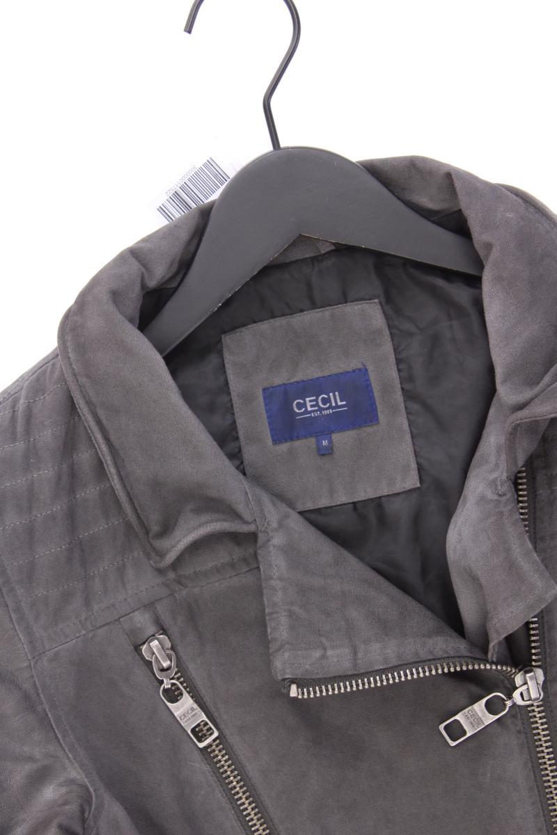 Cecil Bikerjacke Gr. M neuwertig grau aus Polyurethan