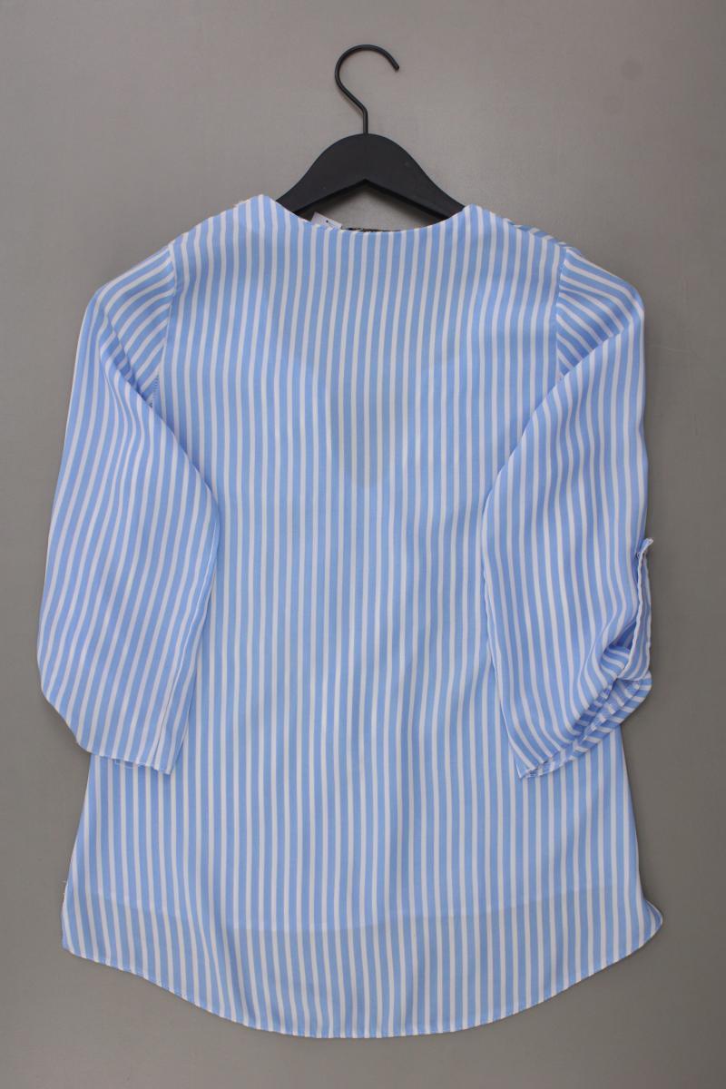 Enzo Loco Couture Bluse Gr. S gestreift 3/4 Ärmel mit Pailletten blau