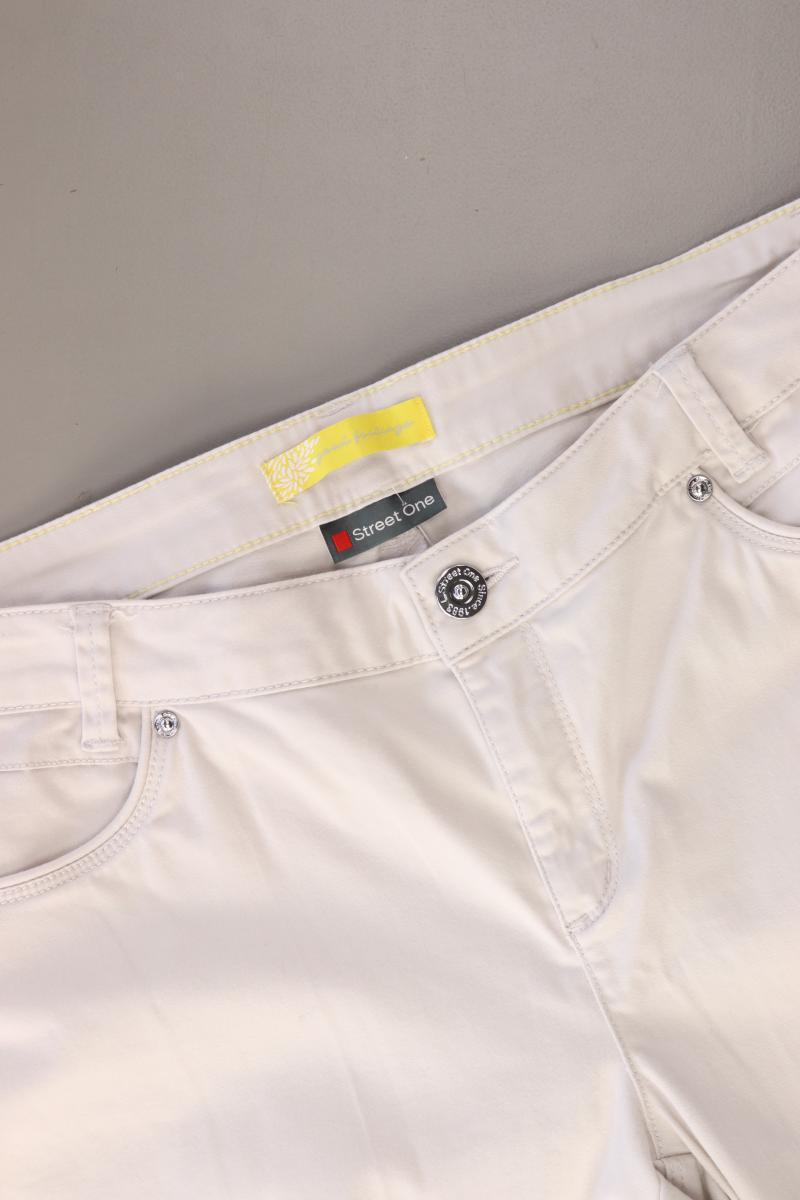 Street One Hose Gr. 40 creme aus Baumwolle