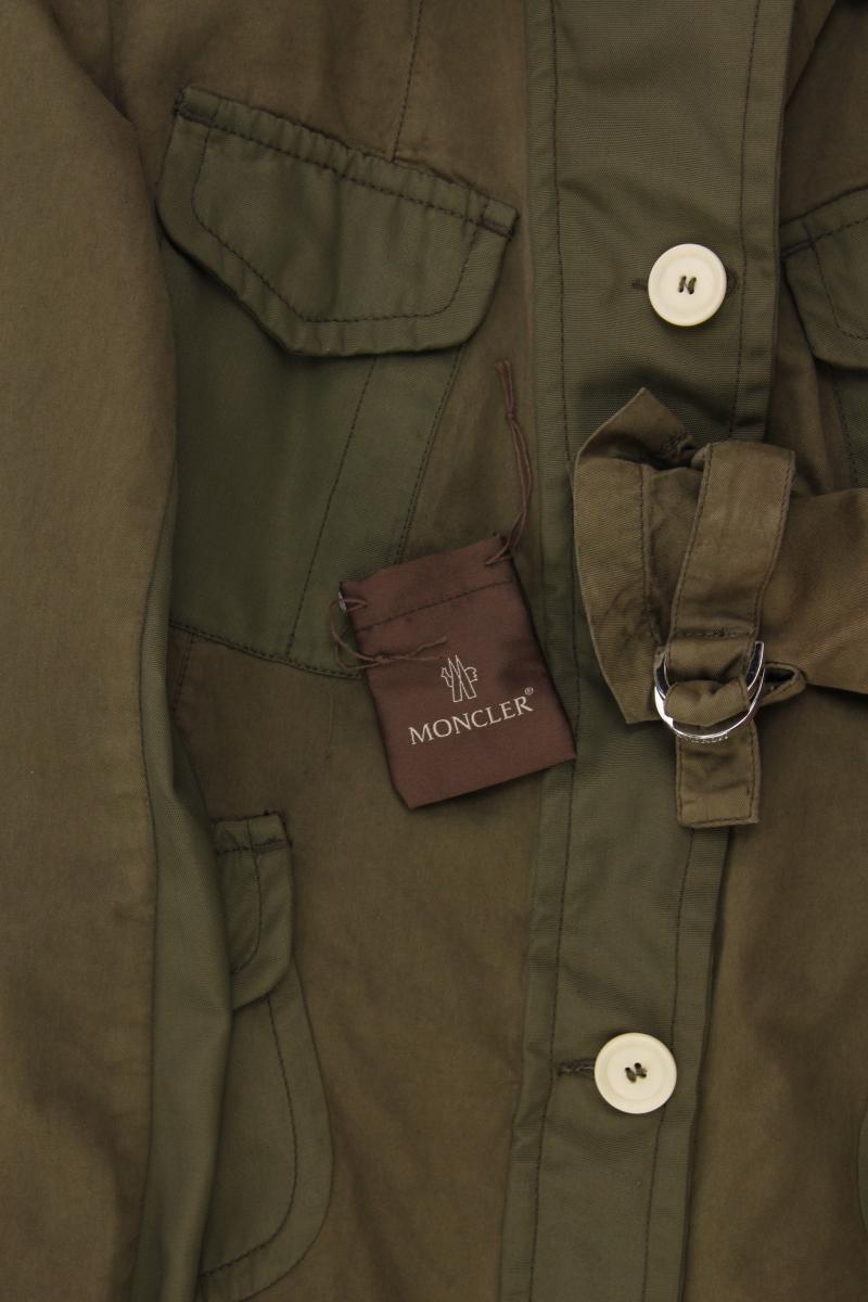 Moncler Übergangsjacke Gr. 34 olivgrün aus Baumwolle