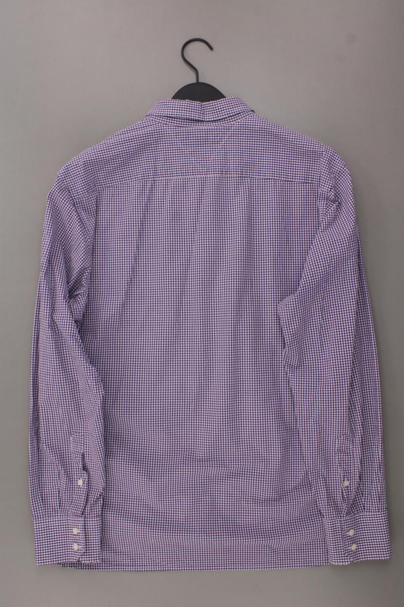 Tommy Hilfiger Karohemd für Herren Gr. XL kariert Langarm lila aus Baumwolle