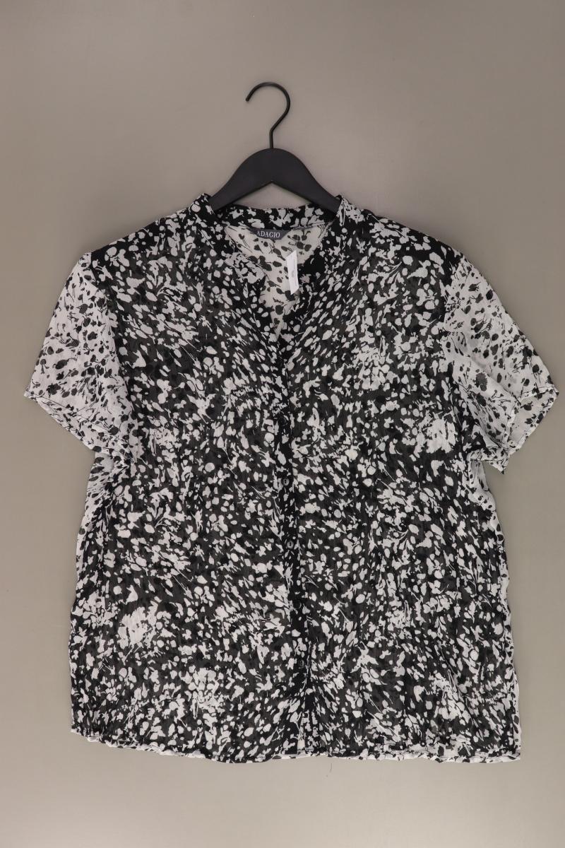 Adagio Kurzarmbluse Gr. 46 schwarz aus Polyester