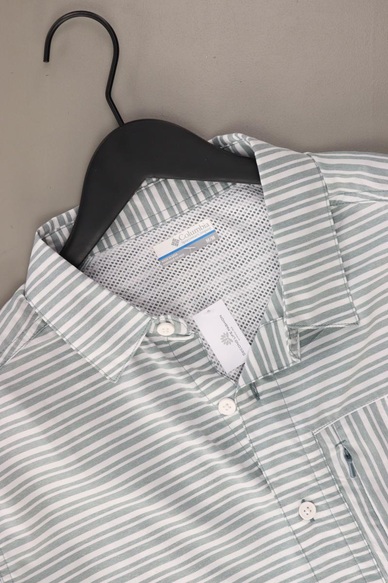 Columbia Kurzarmhemd für Herren Gr. M gestreift türkis aus Polyester