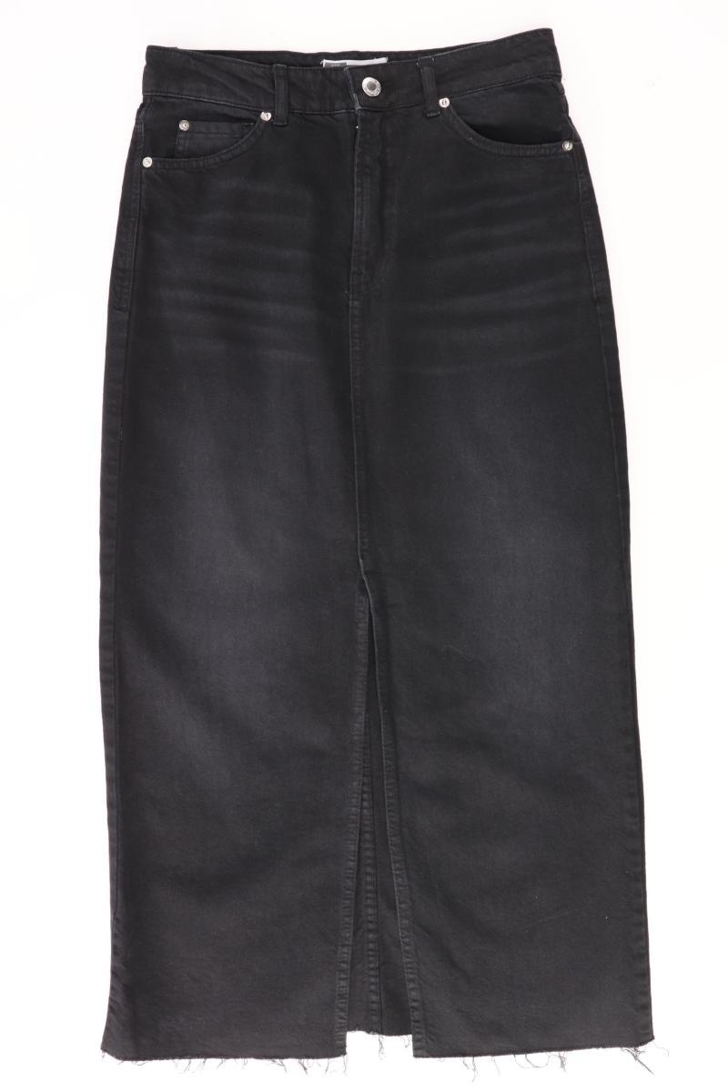 Bershka Jeansrock Gr. 36 schwarz aus Baumwolle
