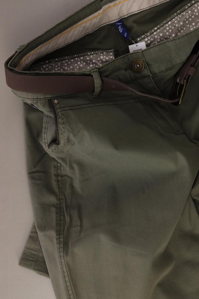 Cecil Hose Gr. W27 mit Gürtel olivgrün aus Baumwolle