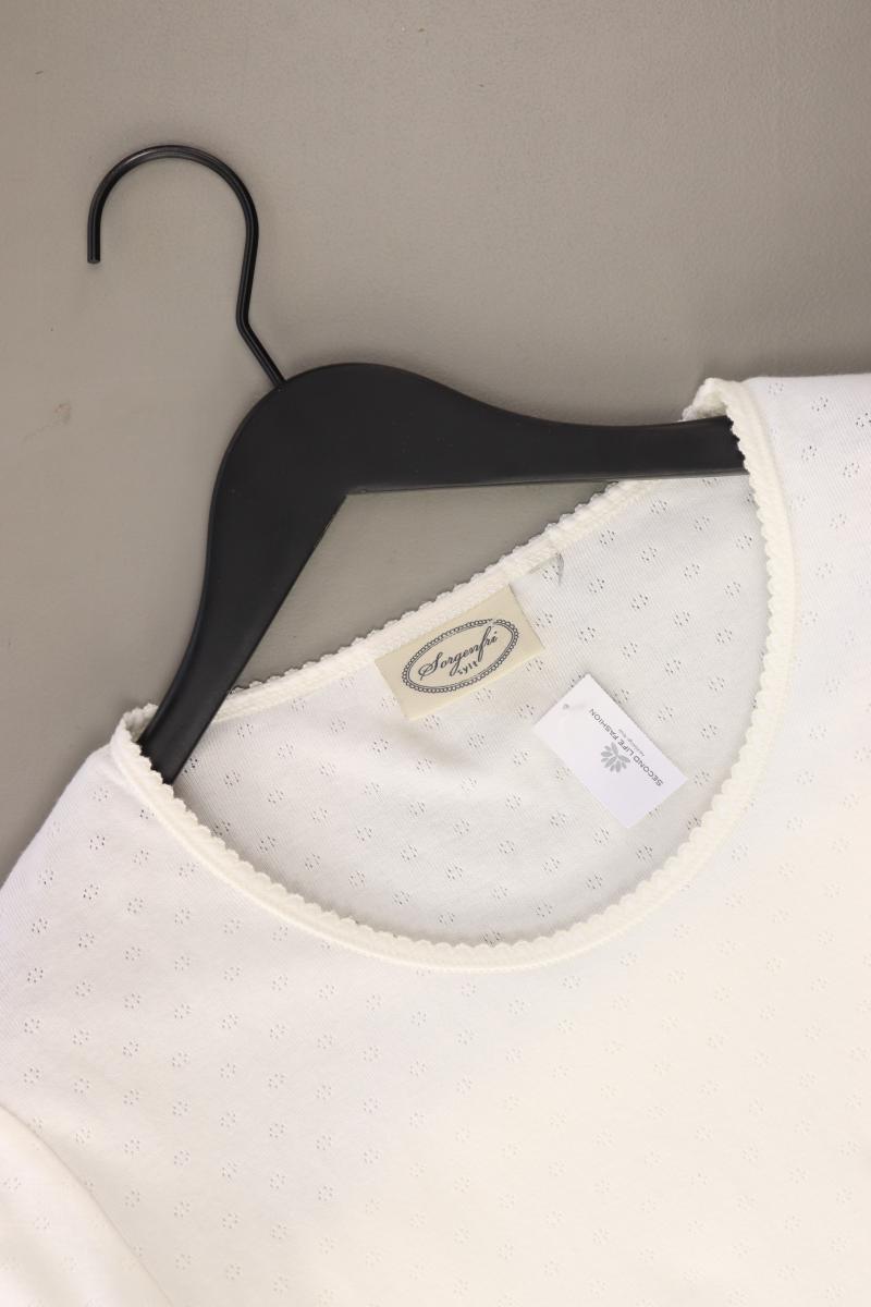 Sorgenfri Sylt T-Shirt Gr. L Kurzarm creme aus Baumwolle