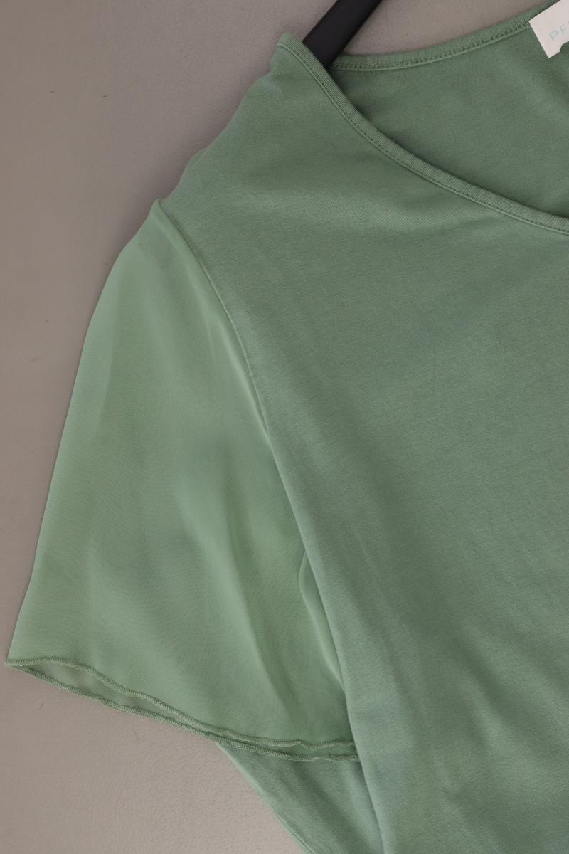 Pfeffinger Shirt mit V-Ausschnitt Gr. 46 Kurzarm grün aus Viskose