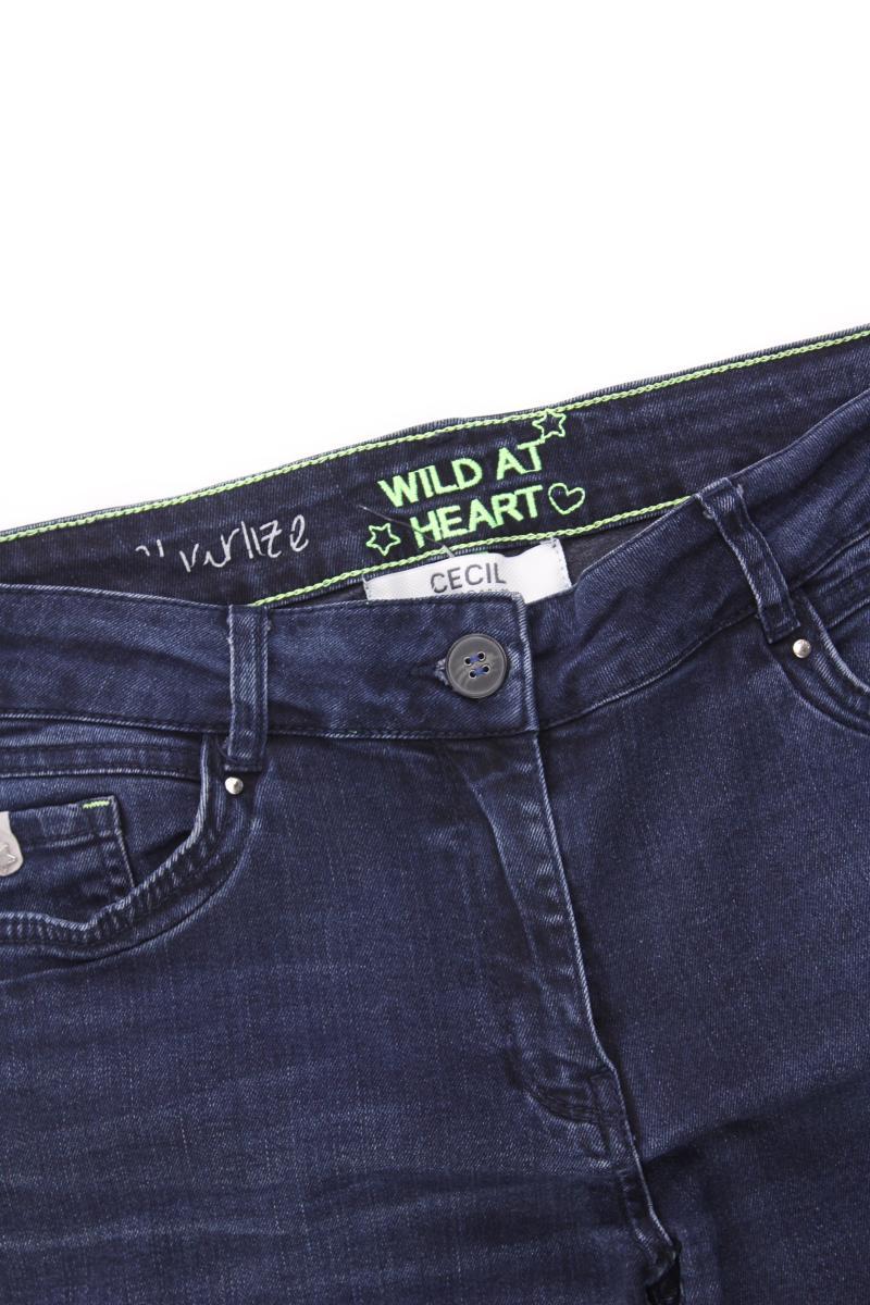 Cecil Straight Jeans Gr. W31 blau aus Baumwolle