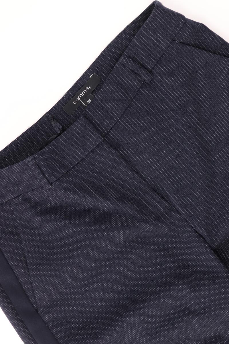 comma, Anzughose Gr. 36 blau aus Baumwolle