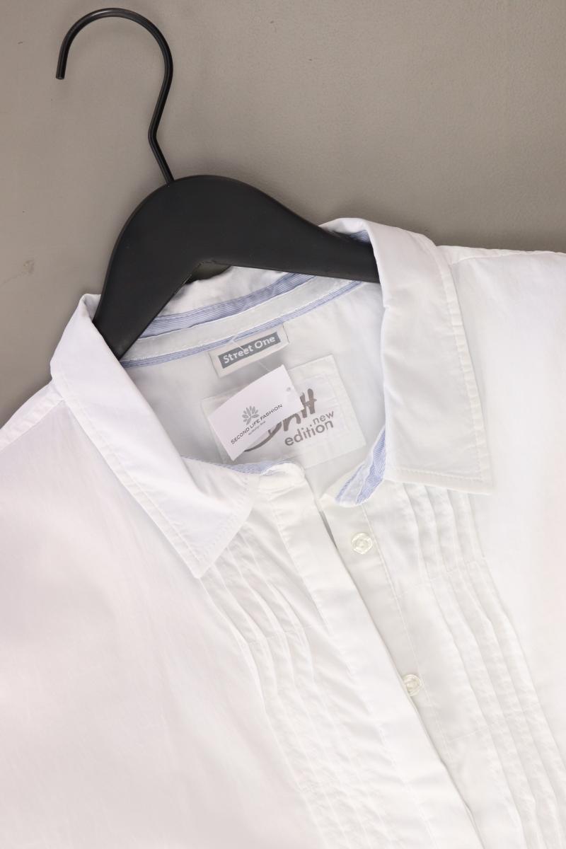 Street One Langarmbluse Gr. 44 weiß aus Baumwolle