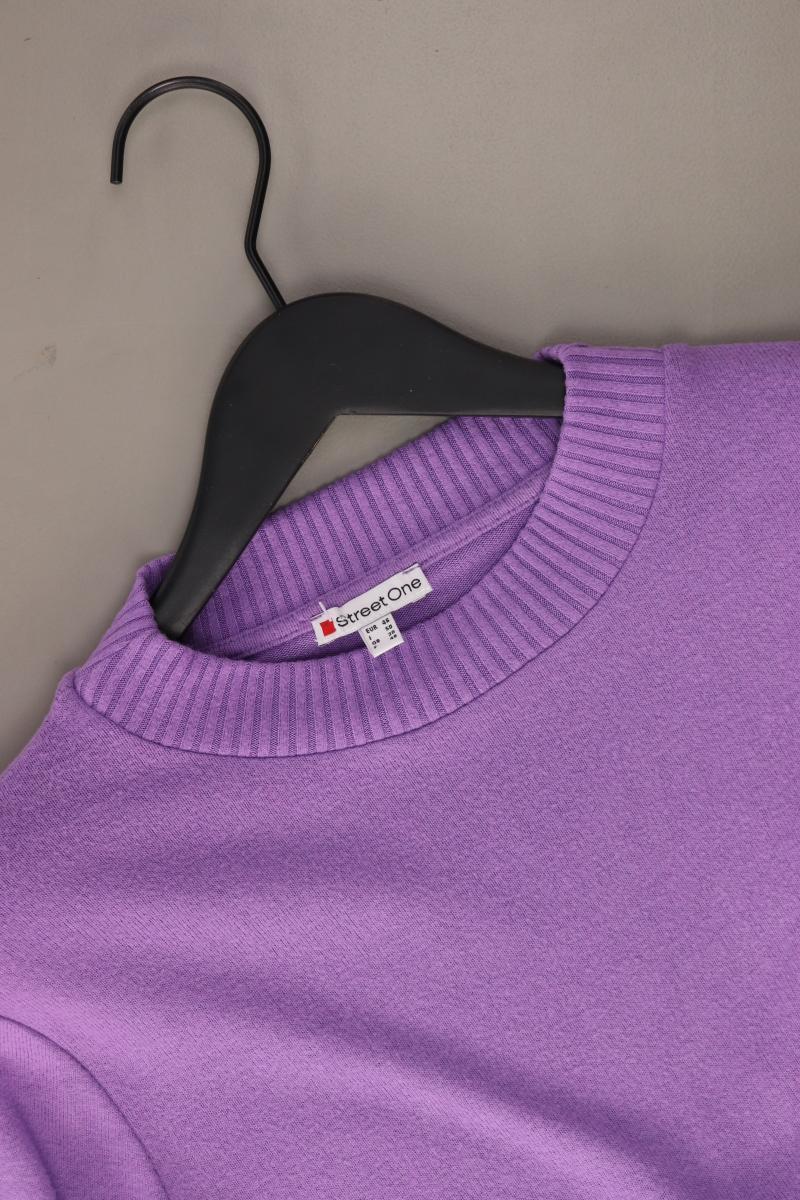 Street One Feinstrickpullover Gr. 46 lila aus Viskose