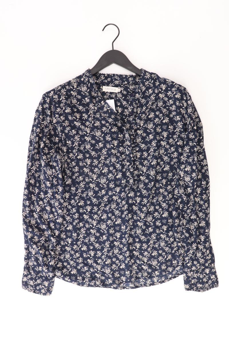 Closet by Lo. Bluse Gr. 46 Langarm blau aus Viskose