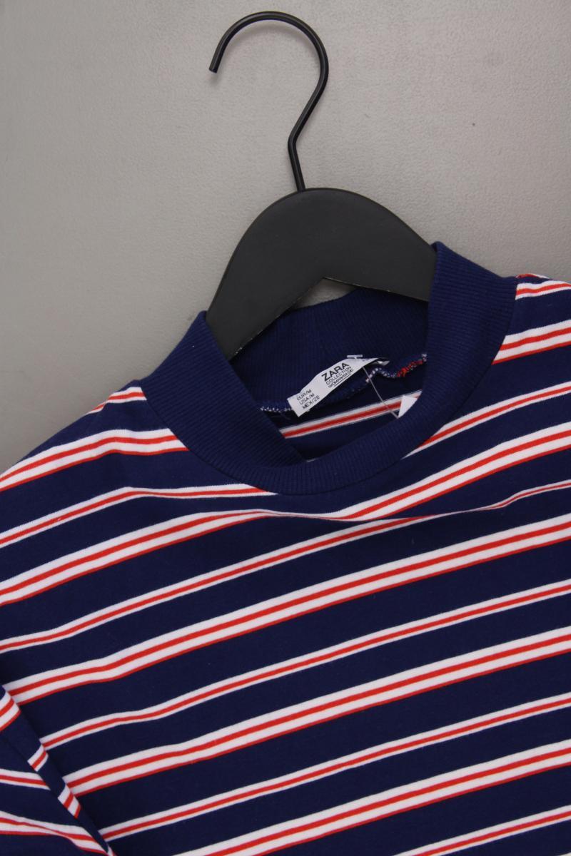 Zara Ringelshirt Gr. M gestreift Kurzarm blau