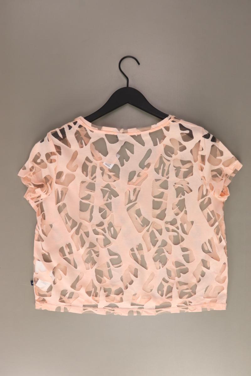s.Oliver Cropped Shirt Gr. L Kurzarm rosa aus Polyester