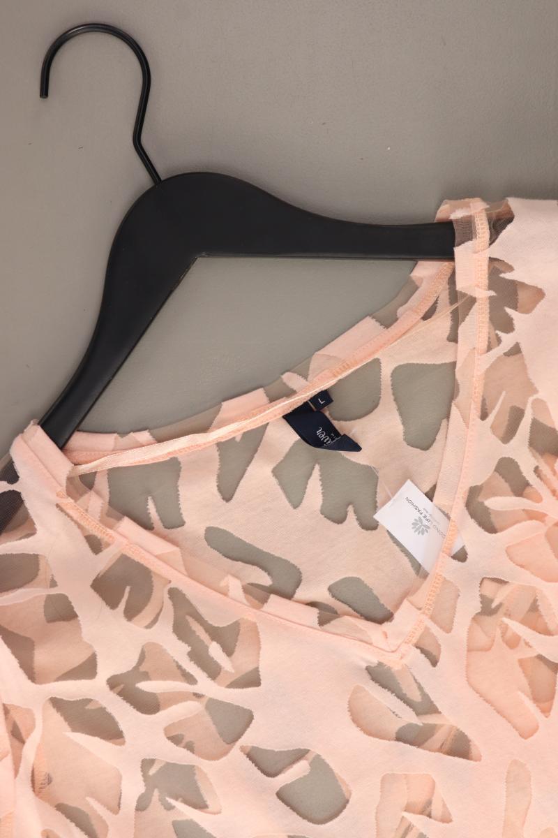 s.Oliver Cropped Shirt Gr. L Kurzarm rosa aus Polyester