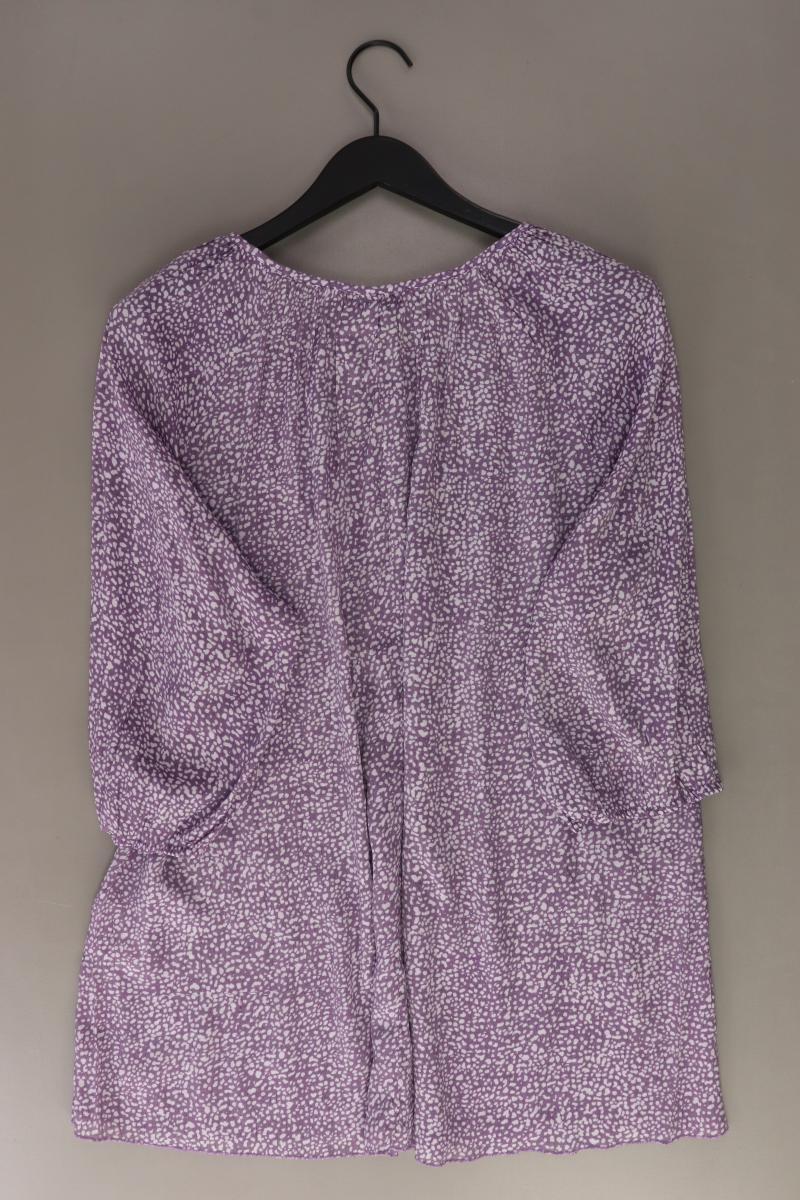 Ulla Popken Regular Bluse Gr. 46/48 3/4 Ärmel lila aus Viskose