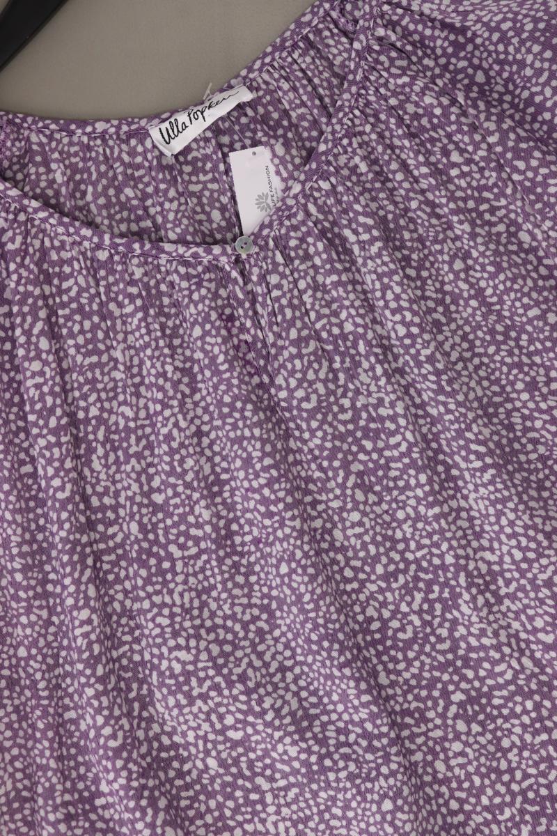 Ulla Popken Regular Bluse Gr. 46/48 3/4 Ärmel lila aus Viskose