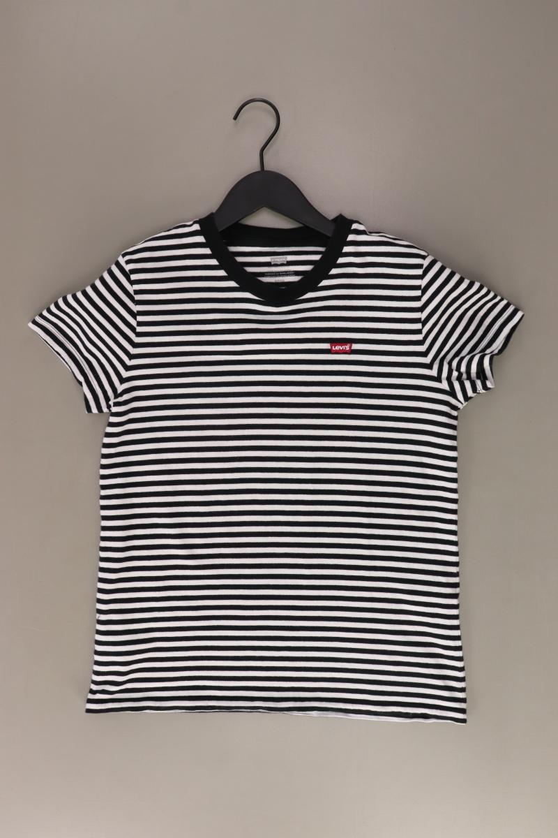 Levi's Ringelshirt Gr. S gestreift Kurzarm weiß aus Baumwolle