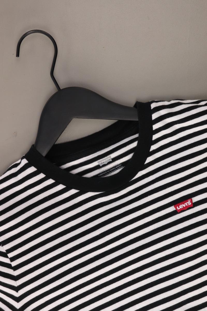 Levi's Ringelshirt Gr. S gestreift Kurzarm weiß aus Baumwolle