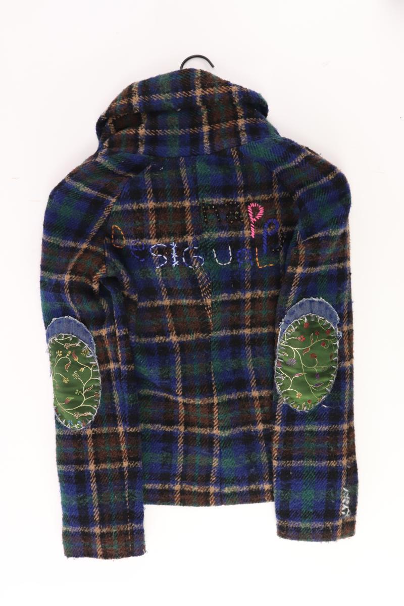 Desigual Wolljacke Gr. 38 kariert mehrfarbig