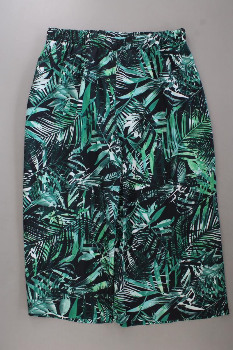 Laura Kent Hose mit Palmenmuster Gr. 48 neuwertig grün aus Polyester