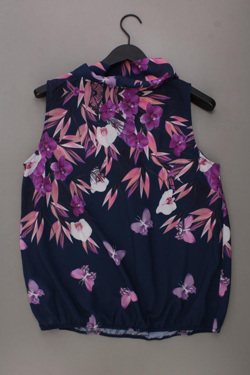 Laura Scott Ärmellose Bluse Gr. 42 mit Blumenmuster mehrfarbig aus Polyester