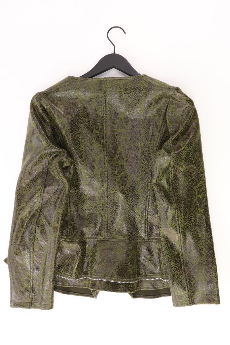 Pfeffinger Übergangsjacke Gr. 38 mit Tierdruck olivgrün aus Polyester