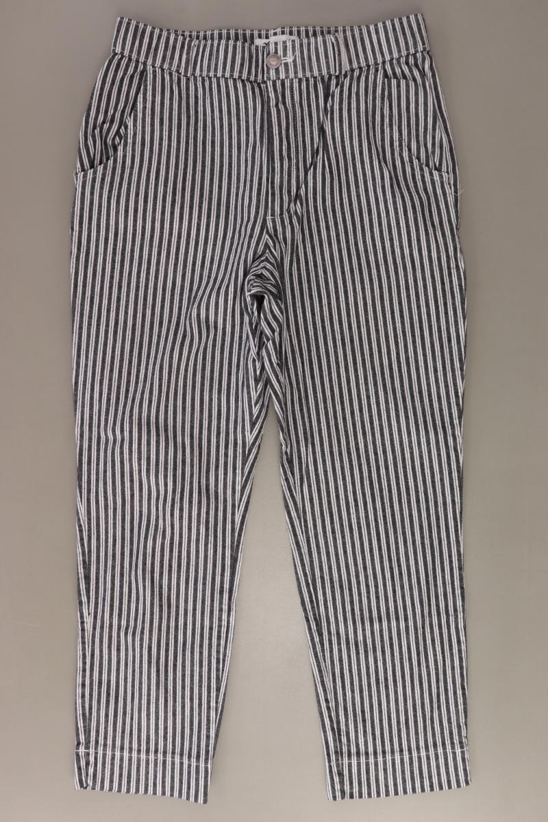 Hollister 7/8 Hose Gr. M gestreift grau aus Baumwolle