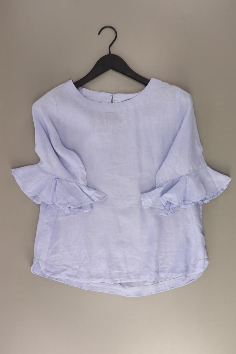 Adagio Leinenbluse Gr. 40 3/4 Ärmel blau