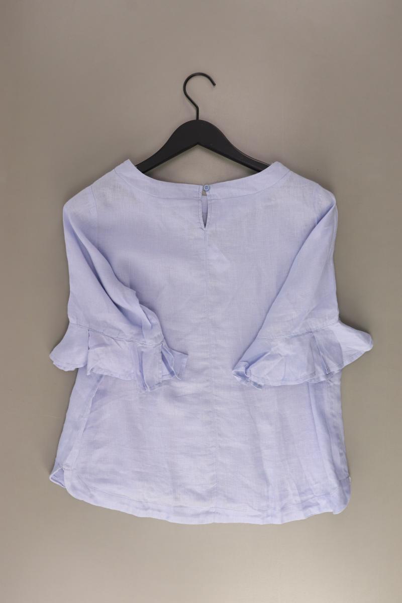 Adagio Leinenbluse Gr. 40 3/4 Ärmel blau