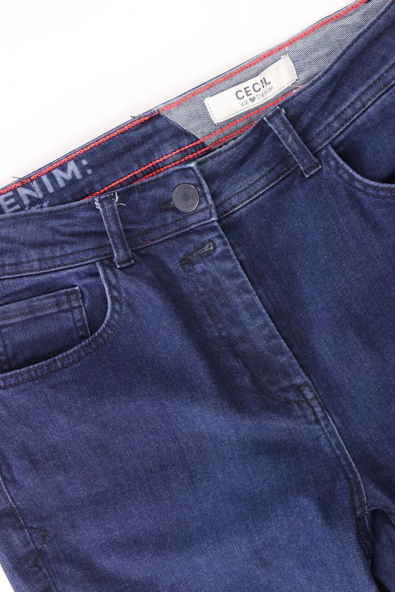 Cecil Straight Jeans Gr. W32 blau aus Baumwolle