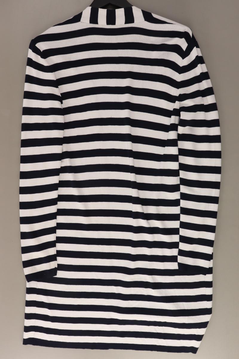 Esprit Strickjacke Gr. XL gestreift Langarm blau aus Viskose