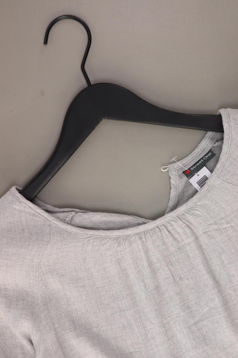 Street One Classic Bluse Gr. 38 3/4 Ärmel grau aus Viskose