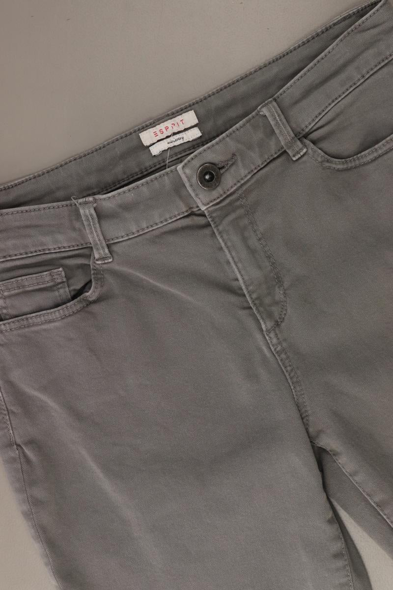 Esprit 7/8 Hose Gr. 34/L22 grau aus Baumwolle