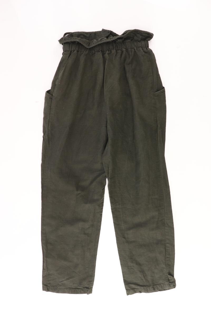 Zara Leinenhose Gr. XS olivgrün
